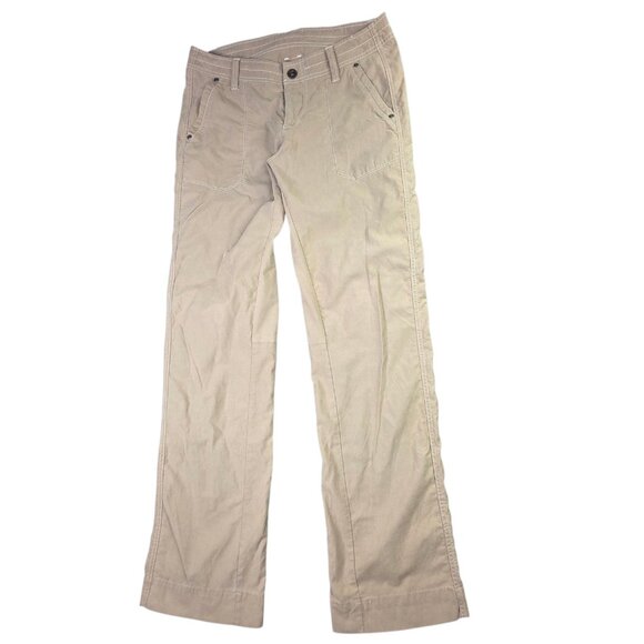 Kuhl Pants Womens 8 Regular Khaki Straight Leg Hiking Outdoor Stretch Athleisure - Picture 3 of 15